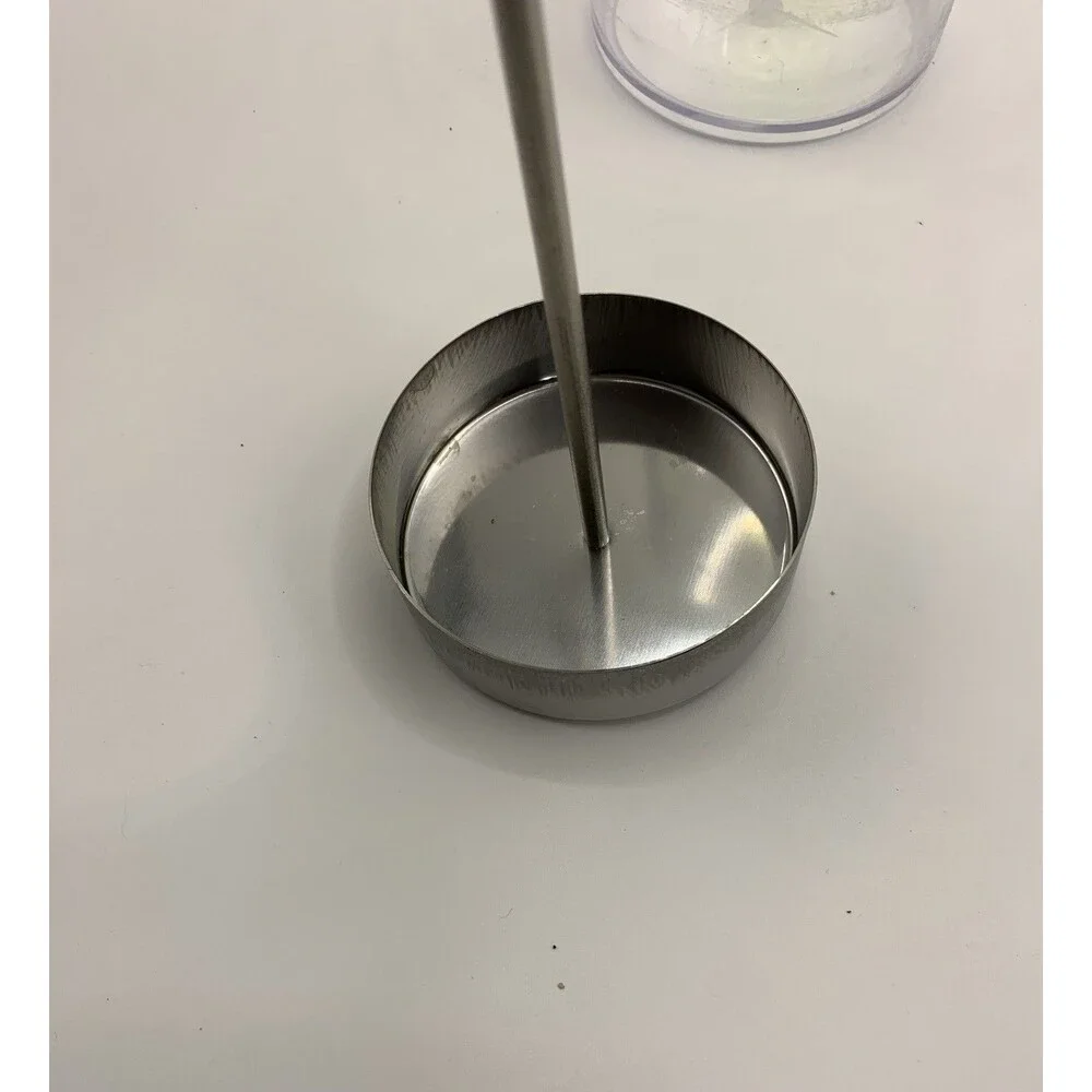 Countertop Straw Holder Dispenser Clear Plastic and Metal